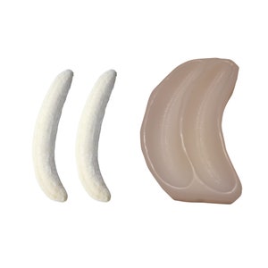 2pc Realistic Banana Halves- Banana Split Silicone Mold | Candle | Soap| Embeds | Wax | | Not Food Grade