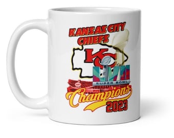 Kansas City Chiefs Coffee Mug, Super Bowl 2023 Champions