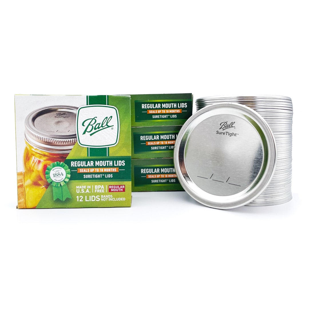 48 Ball Canning Lids Regular Mouth Etsy