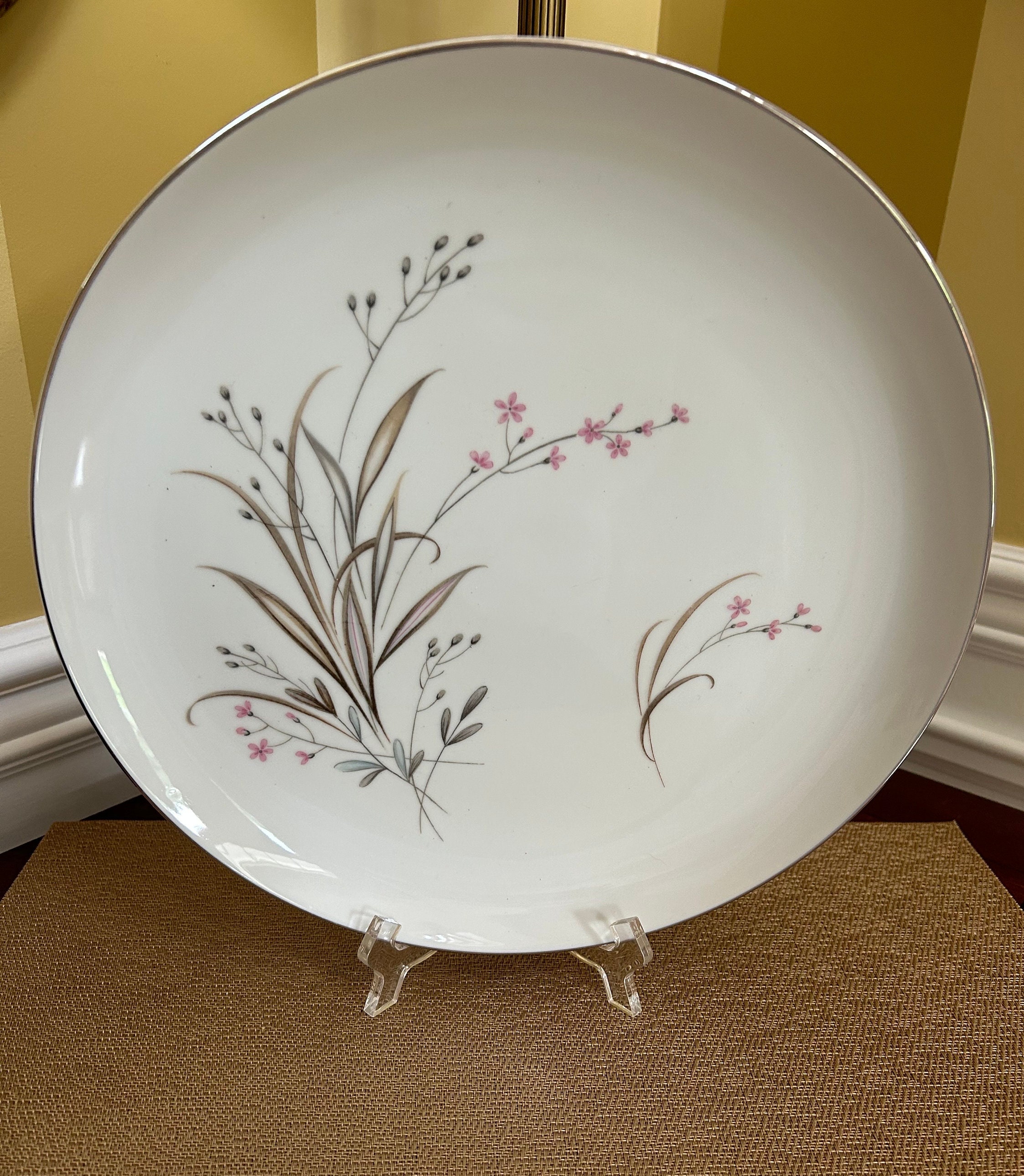 Kings Court China Capri Platter, Floral Porcelain Serving Plate 