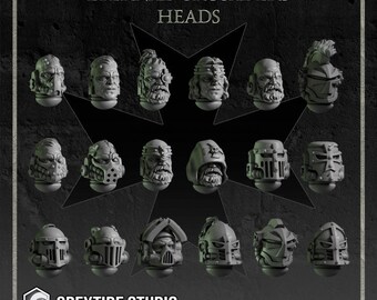 10 Eternal Crusaders Upgrade Heads - Eternal Pilgrims - GreyTide Studios