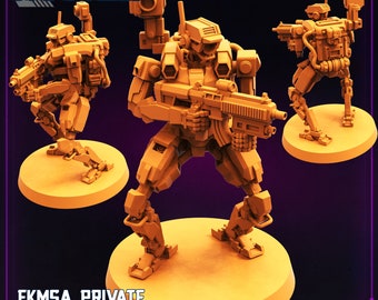 Papz Industries Fukimasa Private Military Droids - Suitable for Stargrave, Starfinder, OnePageRules, or any Sci-Fi tabletop game