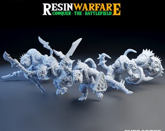 Ratkin Warriors  - Vermin Warriors - 5 Figures -  - Kings of War - Warhammer