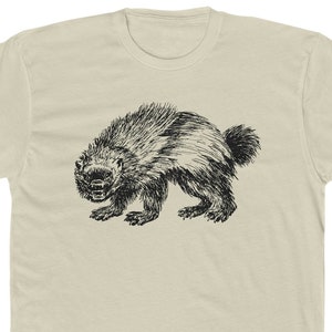Wolverine T-Shirt: Men&#39;s Cotton Line Art Tee
