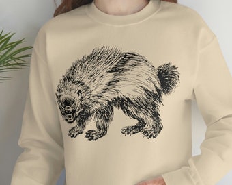 Wolverine Line Art Sweatshirt: Comfy Heavy Blend Crewneck