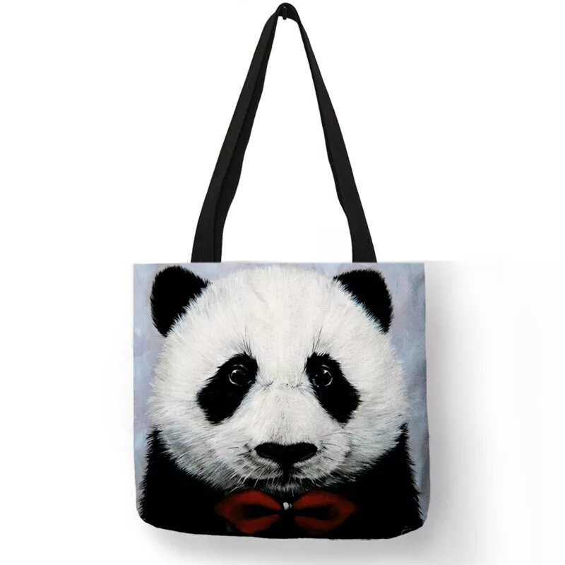 tote bag gambar panda
