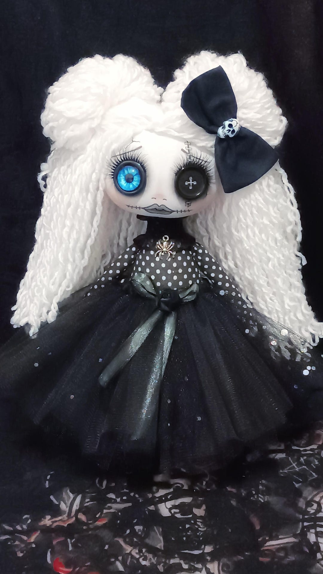 Handmade Gothic Rag Doll: Creepy Art, Collectible Fantasy Doll - Etsy ...