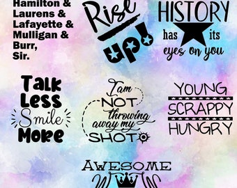 HAMILTON BUNDLE eight image digital download - jpg png svg
