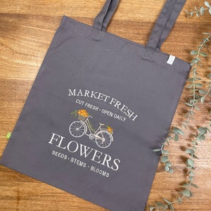 Bestickte Jute Tasche BIKE, Farmhouse Design