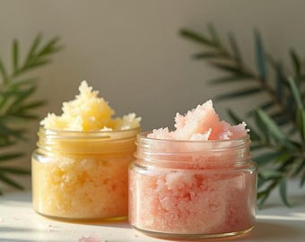 Whipped Sugar Scrub 12 oz – Foaming Moisturizing Exfoliant for Smooth Soft Skin, Natural Body Scrub & Spa Gift