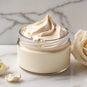 Shea Body Butter Creamy Moisturizer for Dry Skin – Natural Hydrating Whipped Lotion 8oz Skincare Cream