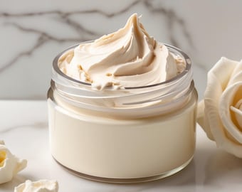Shea Body Butter Cremige Feuchtigkeitscreme für trockene Haut - Natürliche feuchtigkeitsspendende Lotion 8 Unzen Hautpflegecreme
