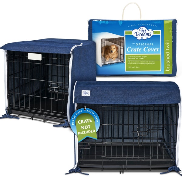 Photo inspiration: Cute Pet Crate Toppers With Breathable Material Reference: Dog Crate Cover