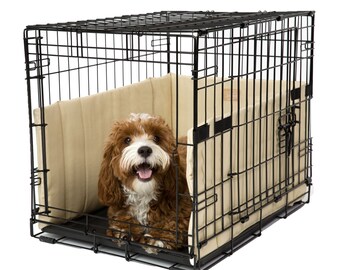 Pet Dreams Dog Crate Bumper - Wire Dog Crate Accessories, Dog Crate Training Pads for a Safe & Comfortable Crate, Dog Tail Protector