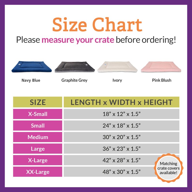 Pet Dreams Dog Crate Pad- Washable Kennel Mat, Crate Pads for Dog Cages ...