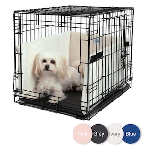 Pet Dreams Dog Crate Bumper - Patented Comfy Liner & Dog Tail Protector for Inside Crate, Fits iCrate Cages
