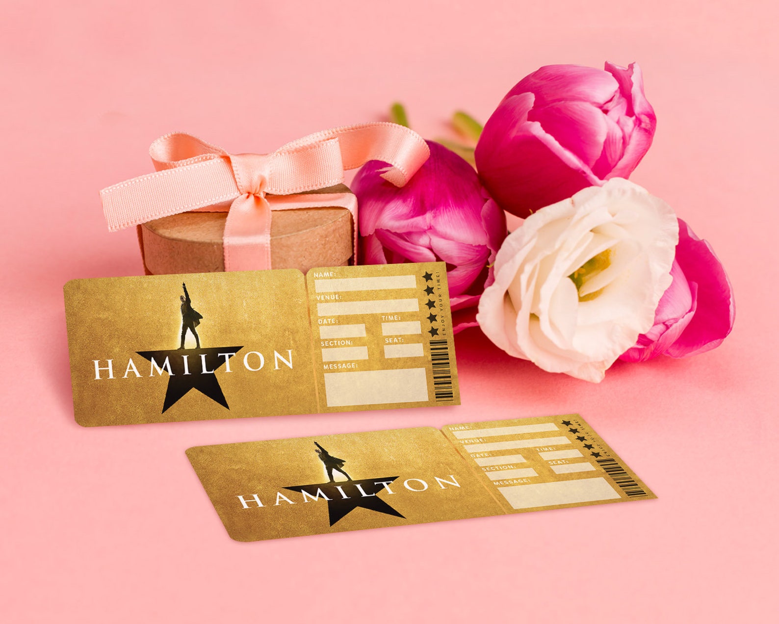 Printable Hamilton Broadway Surprise Ticket Hamilton the Etsy
