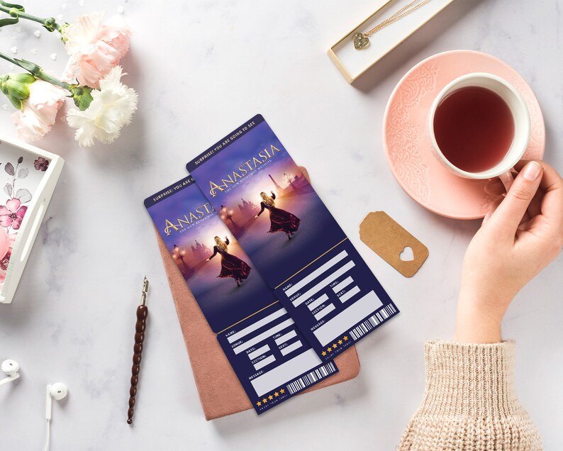 Printable Anastasia Broadway Surprise Ticket Anastasia the Etsy