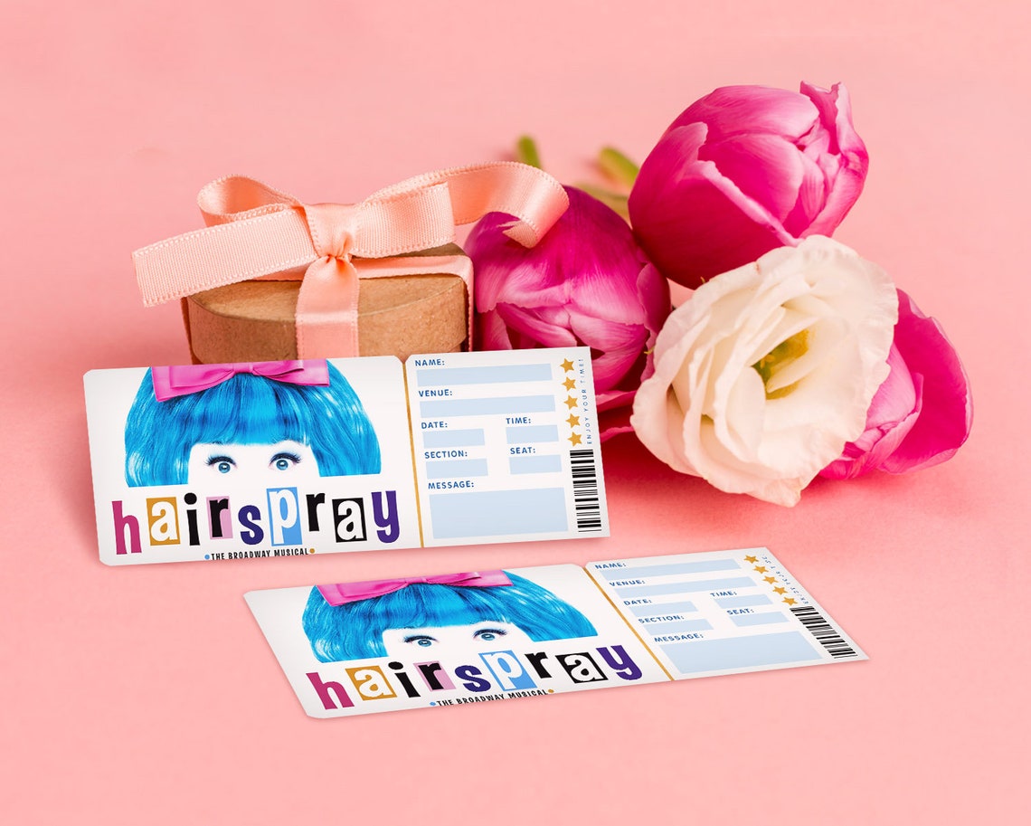 Printable Hairspray Broadway Surprise Ticket Hairspray the Etsy
