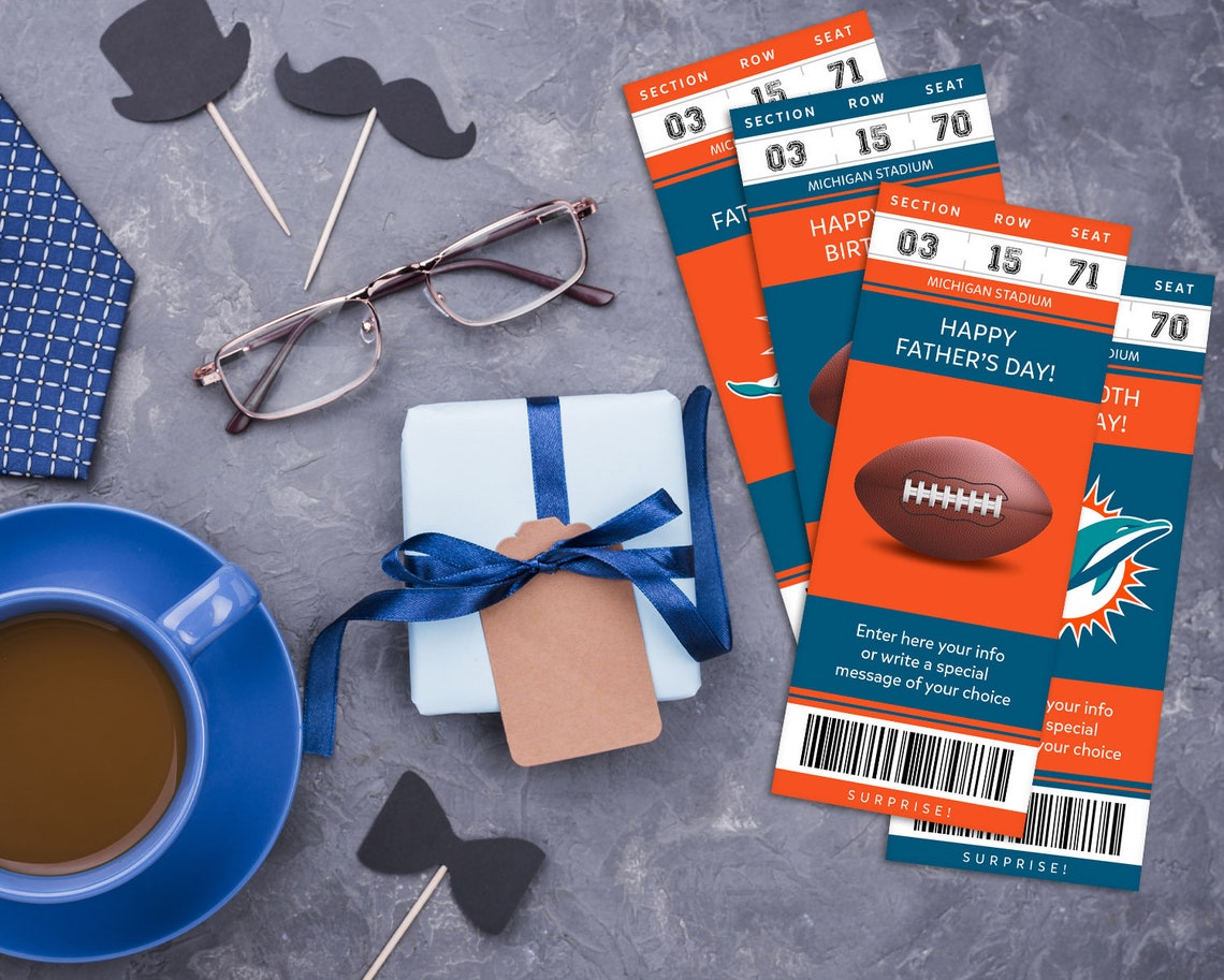 Digital Miami Colors Surprise Ticket Gift Miami Sport Game Etsy
