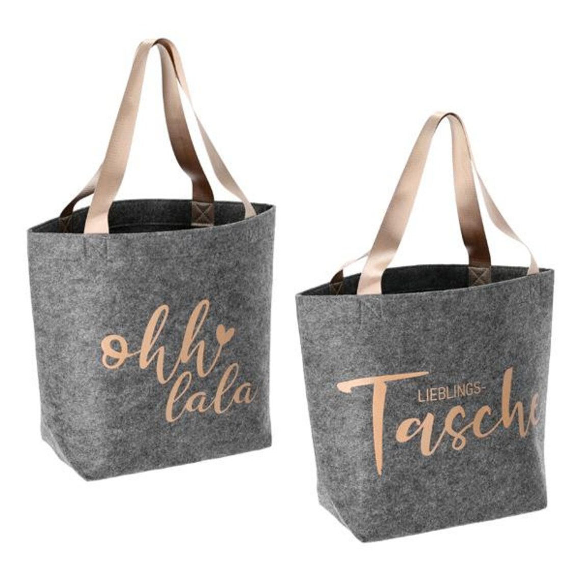 Trend Shopper aus Filz mit Spruch in bronze 2fach sortiert Etsy