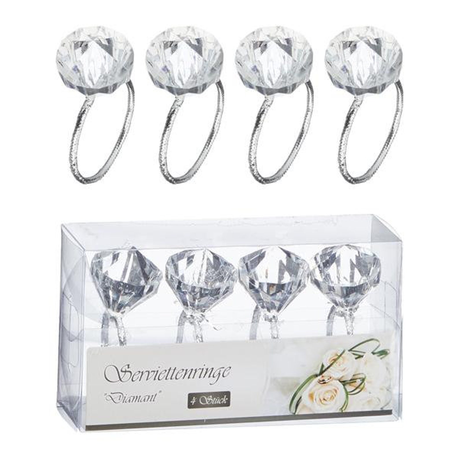 Serviettenringe Diamant 4er Set für jeden Anlass Etsy