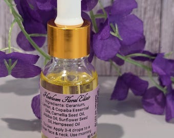 Elixir facial floral para pieles maduras y apagadas – Hidratante casero