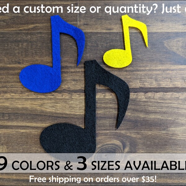 Felt Music Note - Etsy