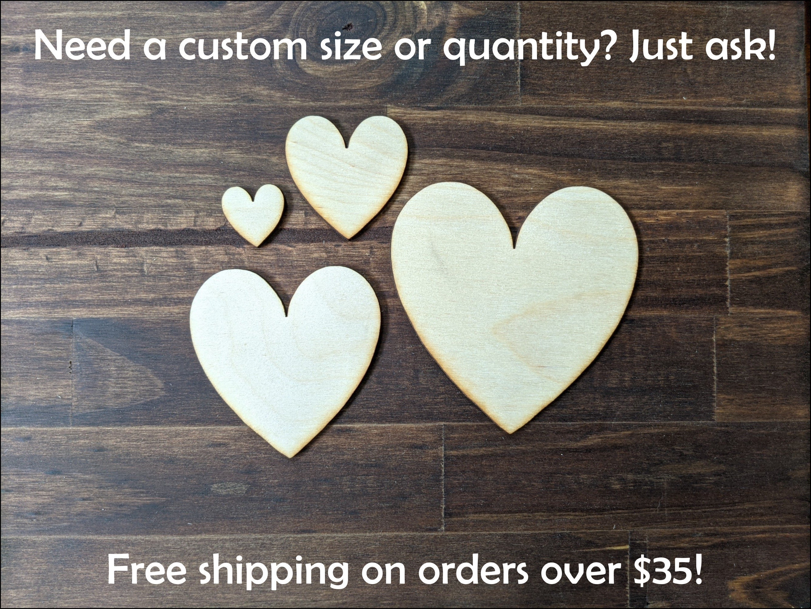 Fab Lab 8in x 8in Wooden Heart Cutout