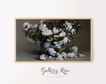 Samsung Frame TV Vintage Art, Mountain Laurel Vintage Frame TV Art, TV Art