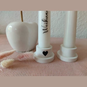 Candlestick for stick candles, candle holders, tinsel candles, Raysin, Christmas decoration, winter, decoration, window decoration, Advent wreath