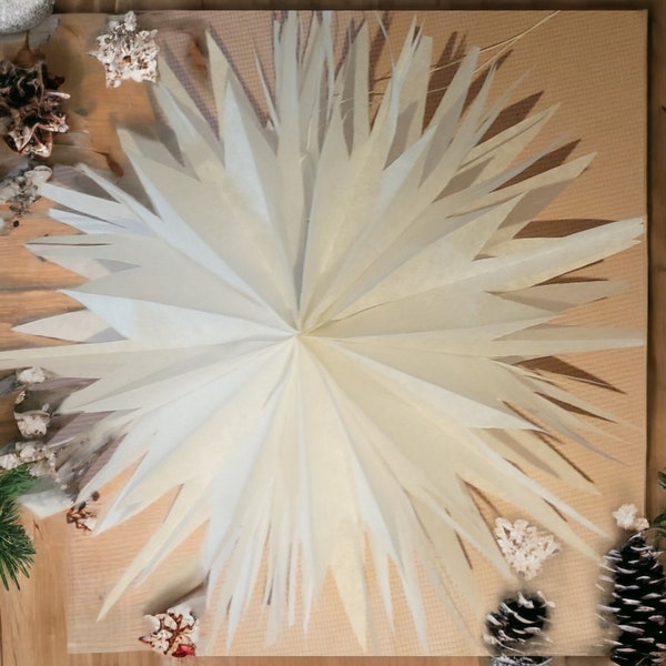 Papier Weihnachtsstern, Sterne beleuchtet, Papierstern, Weihnachtsdeko, Winter, tolle Dekoration, Fensterdeko, Adventskranz