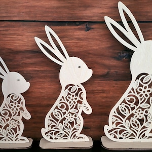 Set of 3 rabbits, Easter bunny, rabbits, bunnies, Easter decoration, Easter gift, souvenir, 3 sizes are possible