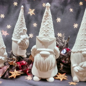 Christmas gnomes, decorative gnomes, gnomes made of Raysin, gnomes, dwarves, dwarves individually or as a set, perfect decoration for Christmas, Santa Claus