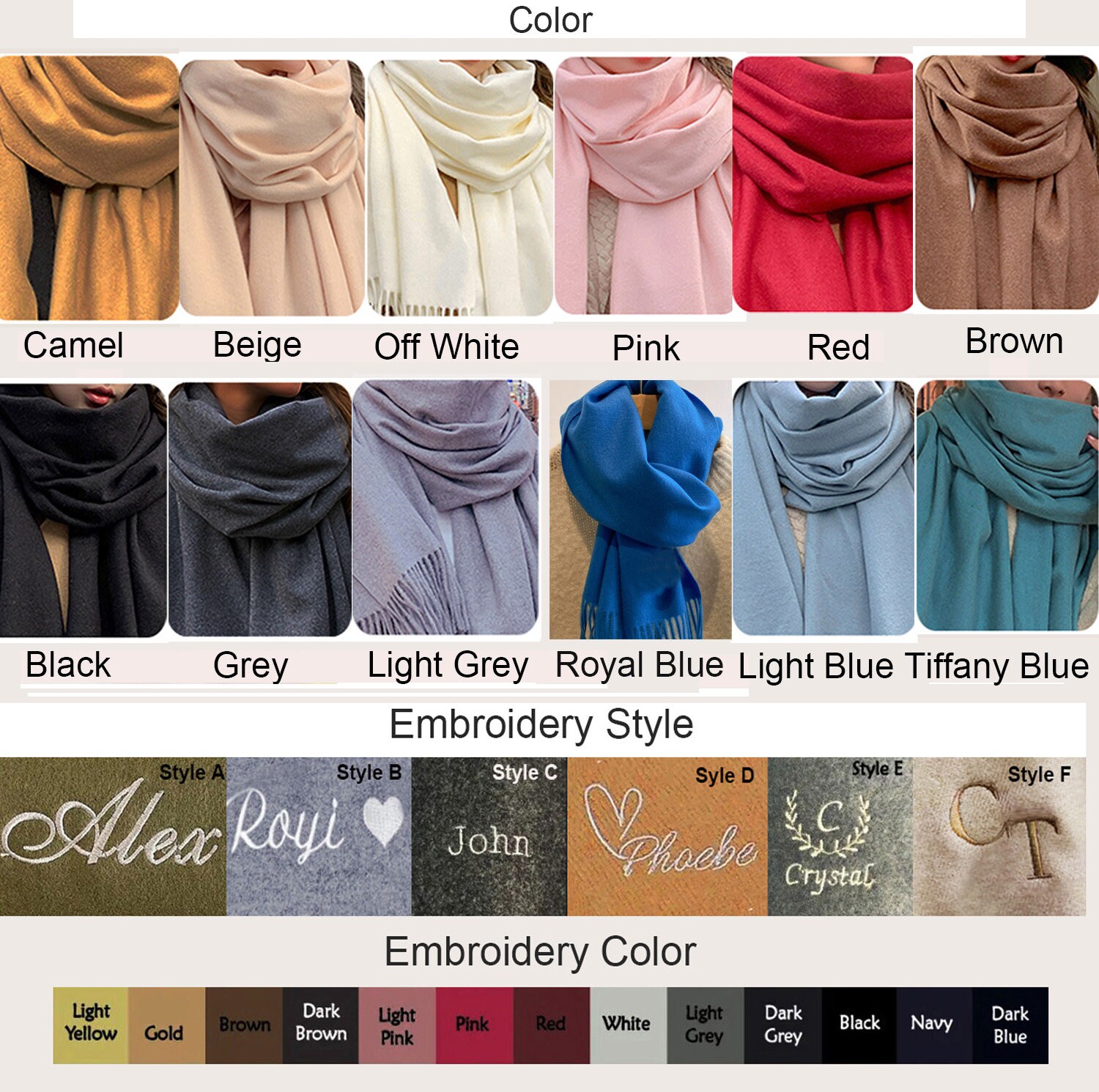 Custom Scarf Maker Custom Scarf Gift Design Printing With Logo