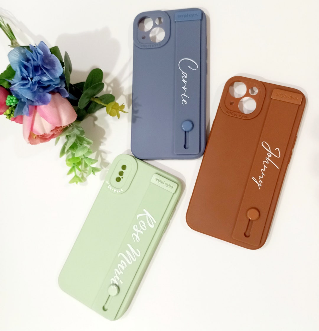 Custom Name Phone Case, Personalized Letters Waist Band Belt Soft