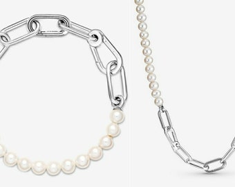 Pandora contemporary on sale pearl necklace