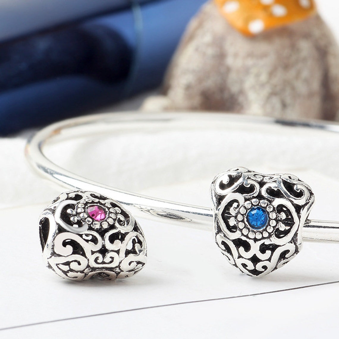 Birthstone Charms for Pandora European Bracelet Silver Etsy