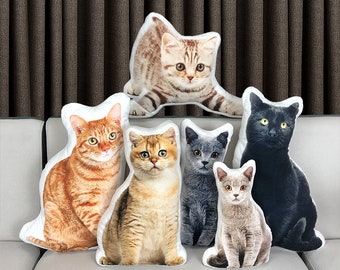 Personalized Photo Pet Cushion Toys Dolls Animal Image 3D Print Pillow Sofa Car Decorative Pillow Custom Dog Cat Picture Cushion Gift