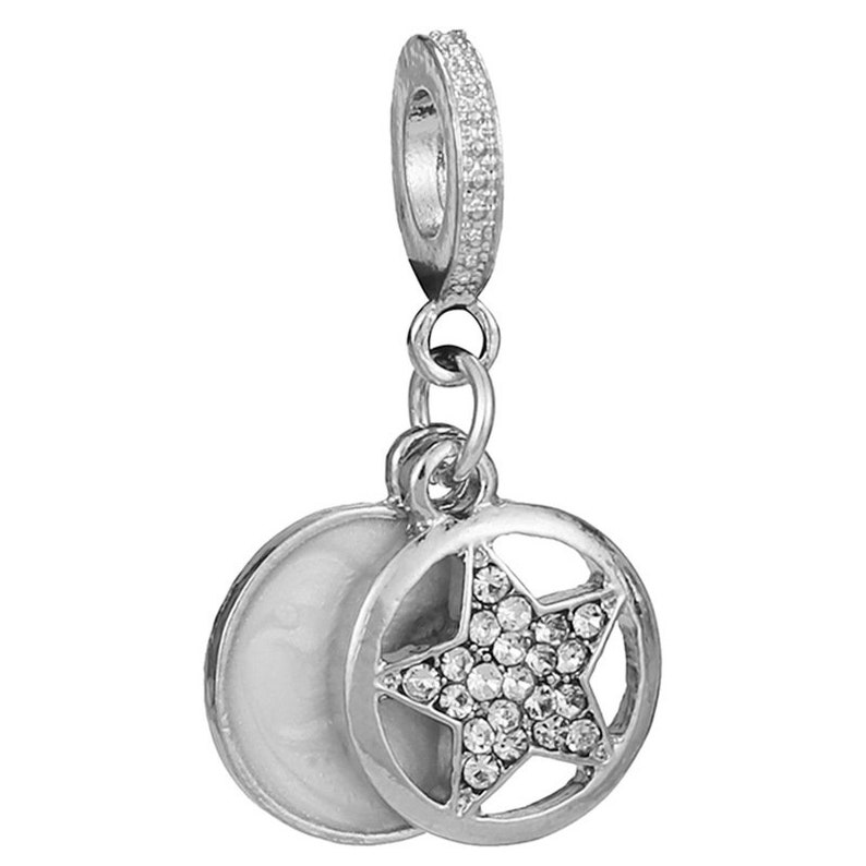 Silber Charms für European Armband, Galaxy Blue Star Astronaut Charm Perlen für Kettenarmband Halskette, Anhänger Frau Schmuck Geschenke für sie Bild 2
