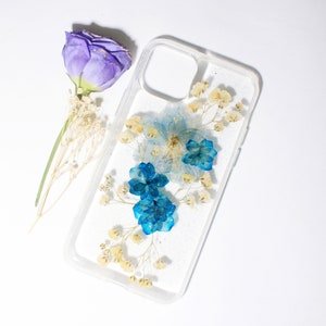 Pressed flower iPhone 14 13 12 11 pro max case X XS XR 7 8 phone case, Samsung A32 A52 S21 FE S22 Ultra case, Google Pixel 5 6 7 pro case