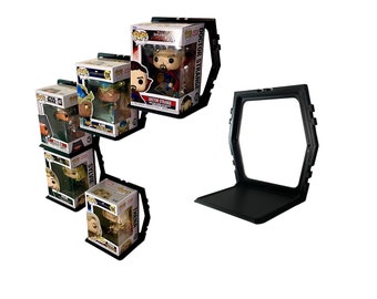 Funko Pop - zwevende muurstandaard met zeshoekige planken - Funko Pop Box