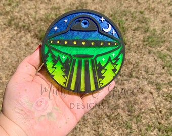 UFO Car Freshie, Car Freshy, Car Air Freshener, Car Decor