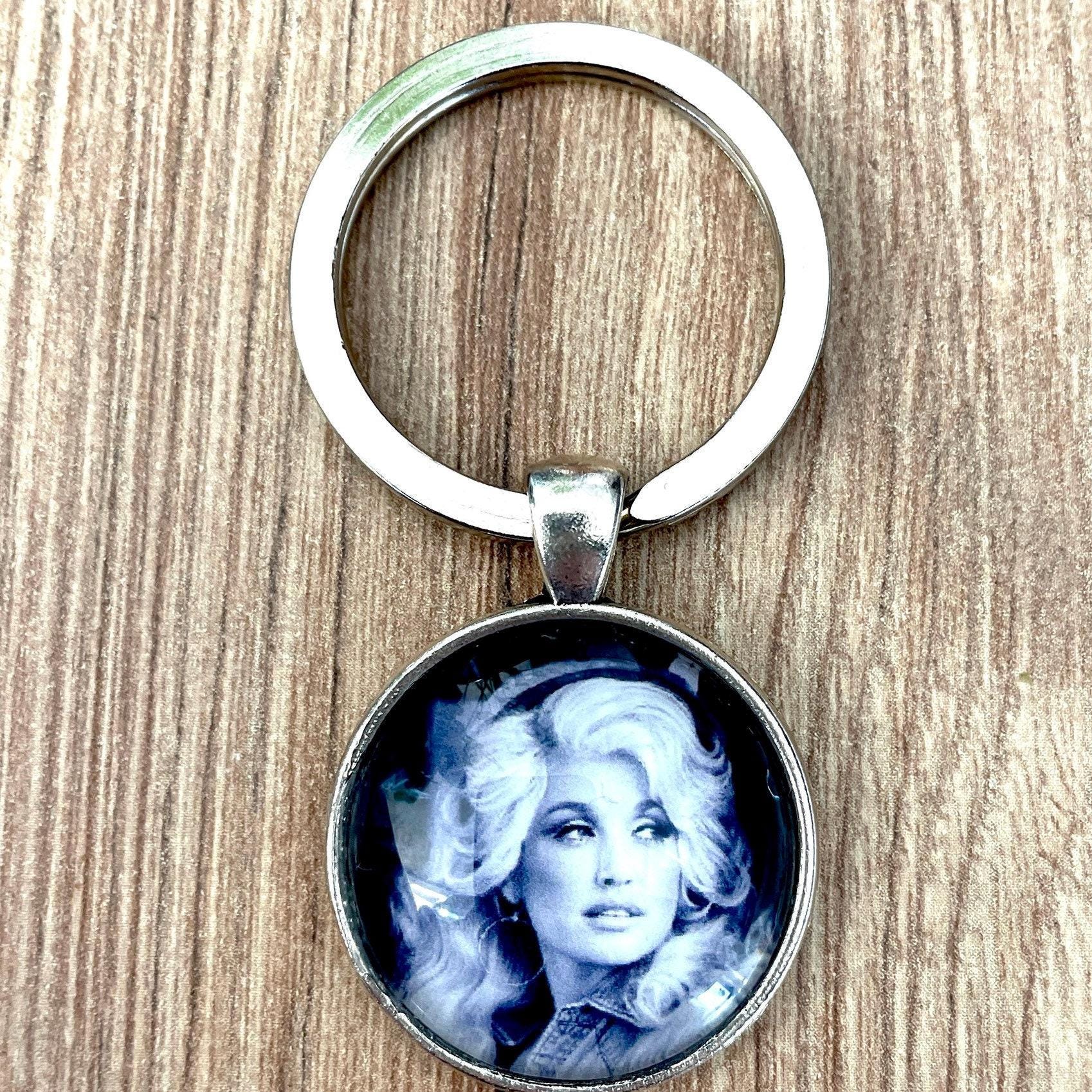 Dolly Parton Keychain, Silver Color, Unisex Gift, Fall Accessories