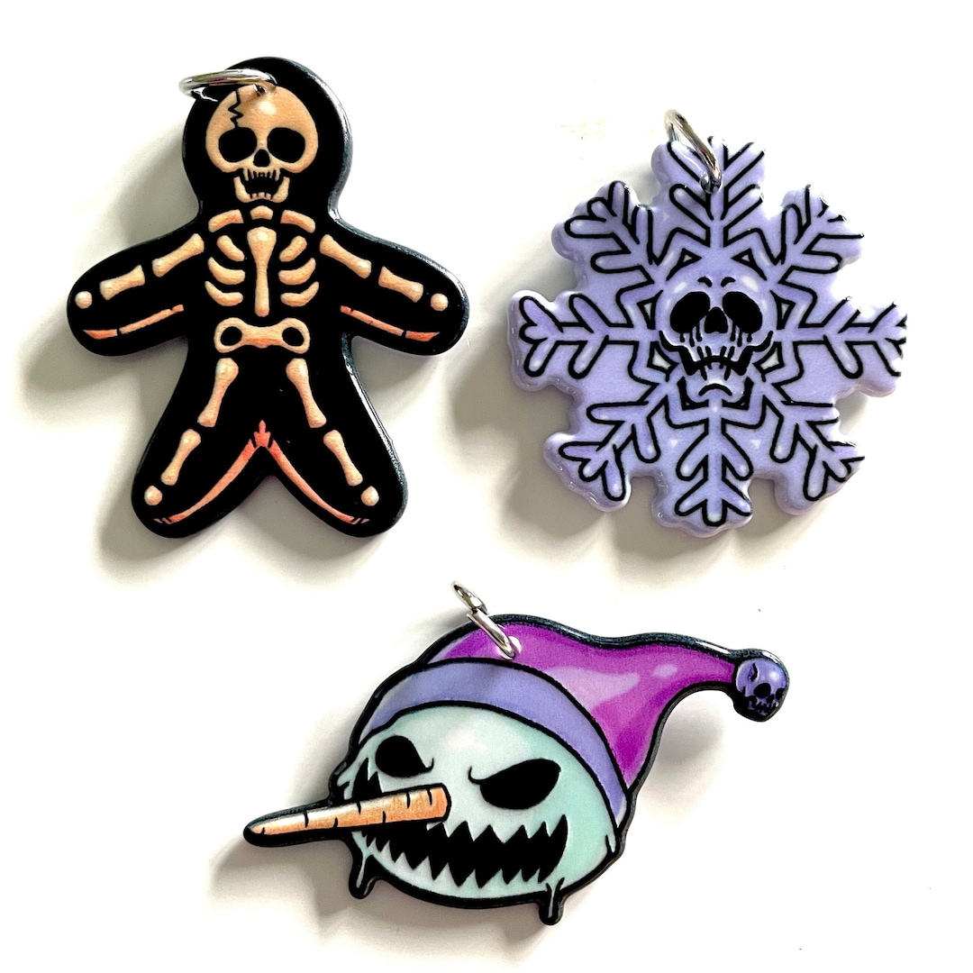 Set of 3 Pastel Goth Christmas