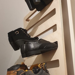 Shoe Hanger Plywood Shoe Rack Wall Mount Cupboard Shoe Organiser Hand Made Designed & Built in Scotland zdjęcie 5