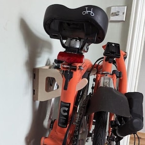 Brompton Wall Mount Plywood Dock/Rack Folding Bicycle Storage Hanger Hand Made Designed & Built in Scotland image 6