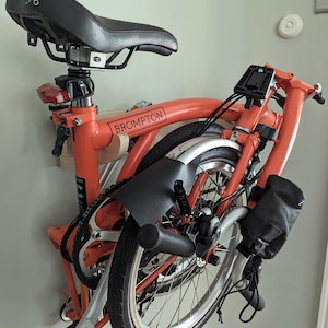 Brompton Wall Mount Plywood Dock/Rack Folding Bicycle Storage Hanger Hand Made Designed & Built in Scotland image 4