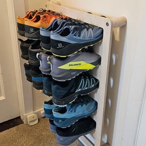Shoe Hanger | Plywood Shoe Rack | Wall Mount Cupboard Shoe Organiser | Hand Made | Designed & Built in Scotland