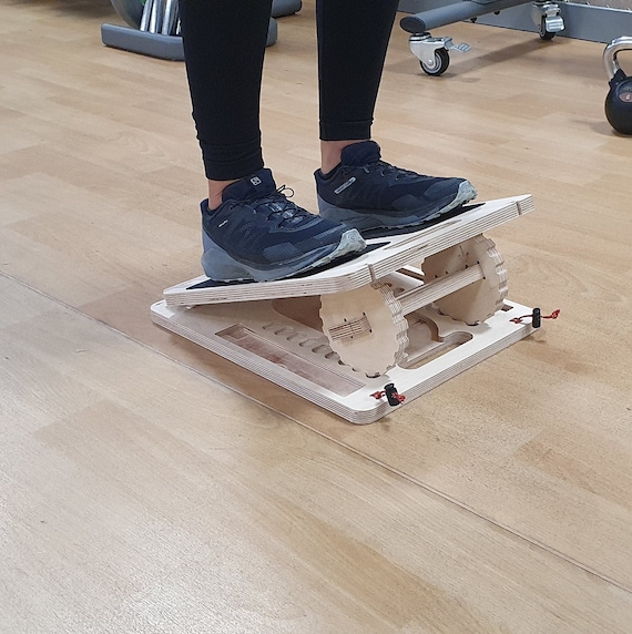 Slant Board Calf Stretching Incline Board Fully Adjustable Through Entire Range Physio Knees Over Toes Wooden Made in Scotland Etsy